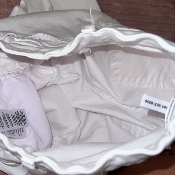 Good American Good Legs Crop High Rise Skinny Stretch Denim white. NWOT. - Picture 17 of 17